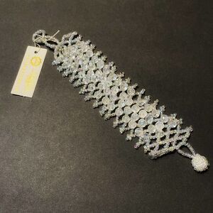 Amrita Singh Clear Crystal Beaded Bracelet